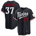 Ldoa M.Twins #37 Victor Caratini Player Navy Home Game Stitched Jerseys