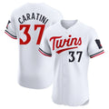 Ldoa M.Twins #37 Victor Caratini Player White Home Limited Elite Stitched Jerseys