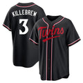 Ldoa M.Twins #3 Harmon Killebrew Player Black Fashion Out Home Limited Stitched Jerseys