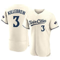 Ldoa M.Twins #3 Harmon Killebrew Player Cream Home Limited Elite Stitched Jerseys