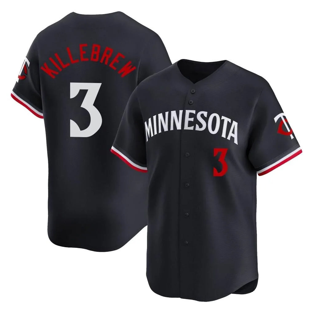 Ldoa M.Twins #3 Harmon Killebrew Player Navy Home Limited Stitched Jerseys