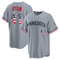 Ldoa M.Twins #41 Joe Ryan Gray USA 250 Fourth of July Road Stadium Jersey