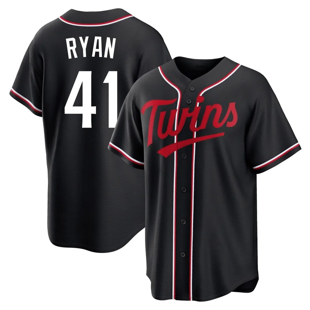 Ldoa M.Twins #41 Joe Ryan Player Black Fashion Out Home Limited Stitched Jerseys