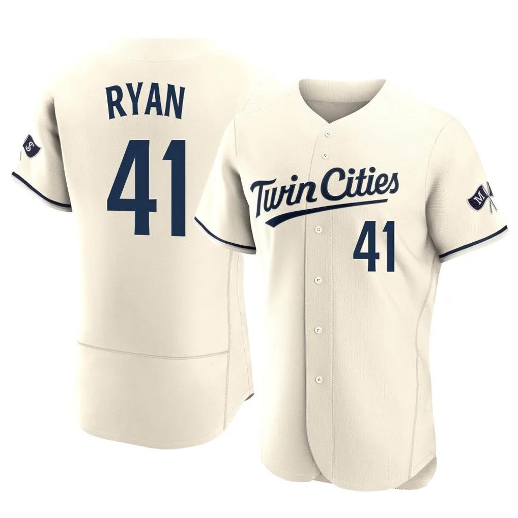 Ldoa M.Twins #41 Joe Ryan Player Cream Home Limited Elite Stitched Jerseys
