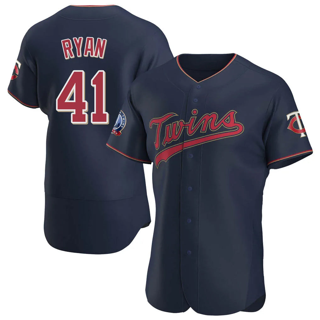 Ldoa M.Twins #41 Joe Ryan Player Navy 60th Home Limited Elite Stitched Jerseys