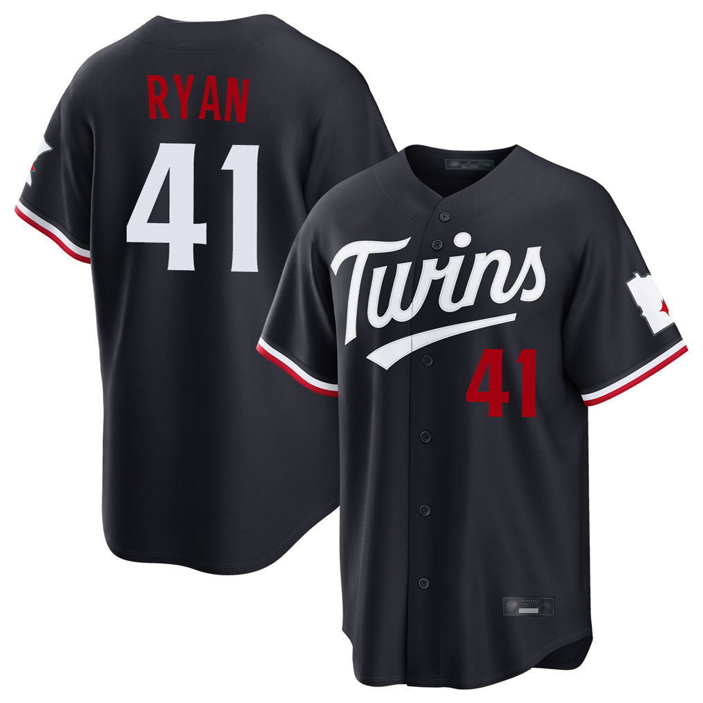 Ldoa M.Twins #41 Joe Ryan Player Navy Home Game Stitched Jerseys