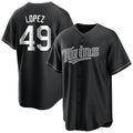 Ldoa M.Twins #49 Pablo Lopez Player Black Home Game Stitched Jerseys