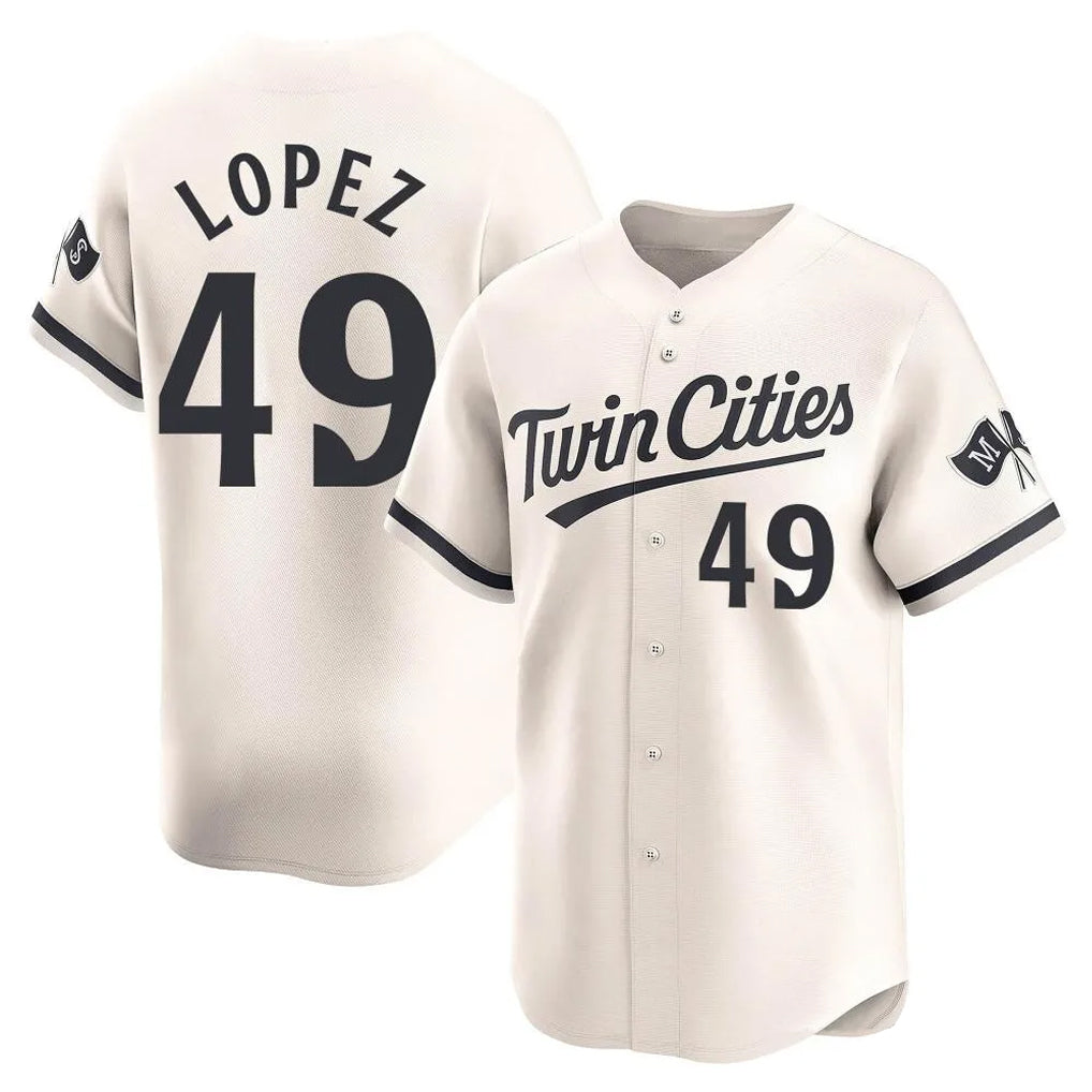 Ldoa M.Twins #49 Pablo Lopez Player Cream Home Limited Stitched Jerseys