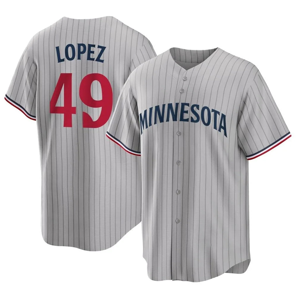 Ldoa M.Twins #49 Pablo Lopez Player Gray Game Limited Home Stitched Jerseys
