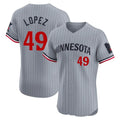Ldoa M.Twins #49 Pablo Lopez Player Gray Home Limited Elite Stitched Jerseys