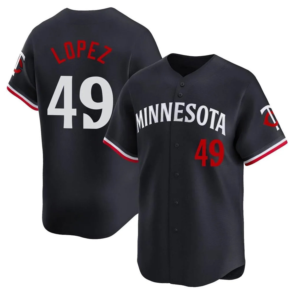 Ldoa M.Twins #49 Pablo Lopez Player Navy Home Limited Stitched Jerseys