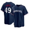 Ldoa M.Twins #49 Pablo Lopez Player Navy Replica Alternate Home Stitched Jerseys