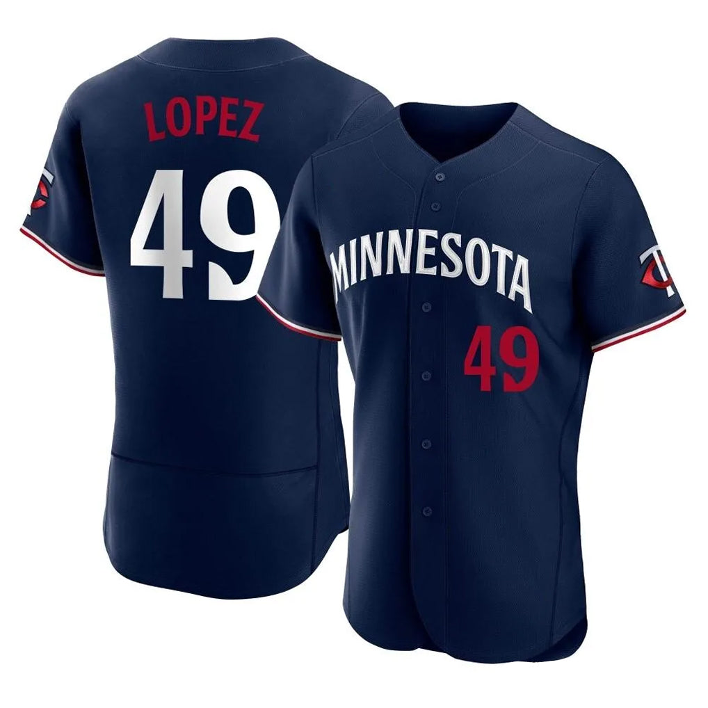 Ldoa M.Twins #49 Pablo Lopez Player Navy Replica Home Limited Elite Stitched Jerseys