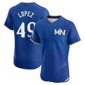 Ldoa M.Twins #49 Pablo Lopez Player Royal City Connect Limited Elite Home Stitched Jerseys