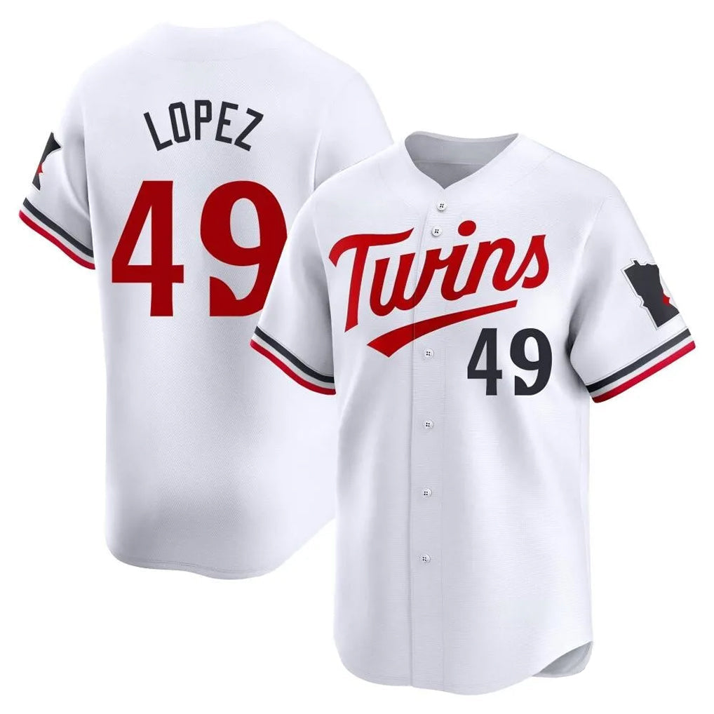 Ldoa M.Twins #49 Pablo Lopez Player White Home Limited Stitched Jerseys