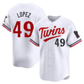 Ldoa M.Twins #49 Pablo Lopez Player White Home Limited Stitched Jerseys