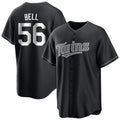 Ldoa M.Twins #56 Josh Bell Player Black Home Game Stitched Jerseys