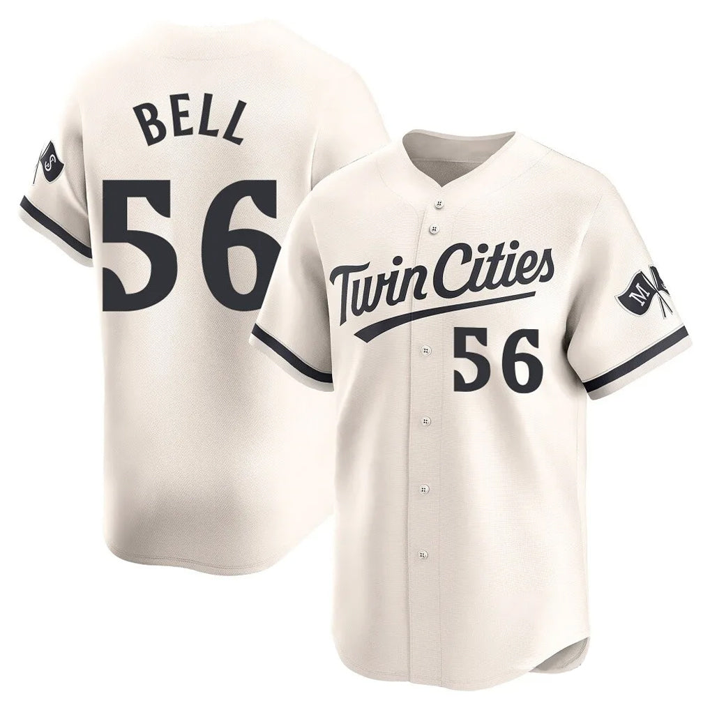 Ldoa M.Twins #56 Josh Bell Player Cream Home Limited Stitched Jerseys