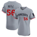 Ldoa M.Twins #56 Josh Bell Player Gray Home Limited Elite Stitched Jerseys