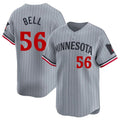 Ldoa M.Twins #56 Josh Bell Player Gray Home Limited Stitched Jerseys