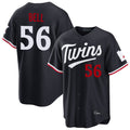 Ldoa M.Twins #56 Josh Bell Player Navy Home Game Stitched Jerseys