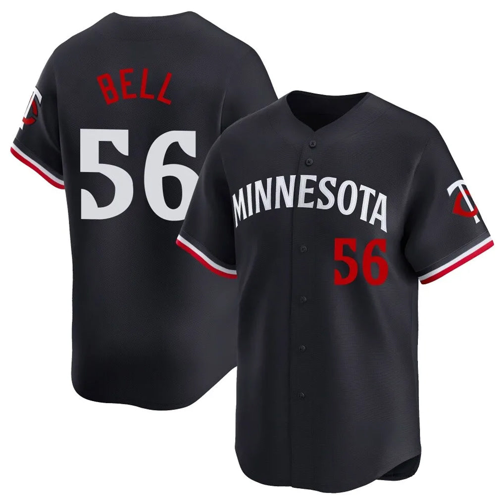 Ldoa M.Twins #56 Josh Bell Player Navy Home Limited Stitched Jerseys