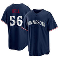 Ldoa M.Twins #56 Josh Bell Player Navy Replica Alternate Home Stitched Jerseys