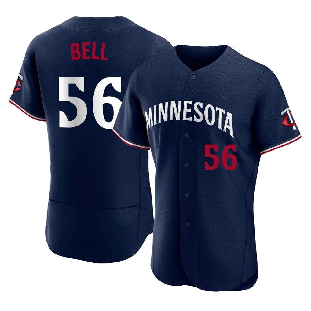 Ldoa M.Twins #56 Josh Bell Player Navy Replica Home Limited Elite Stitched Jerseys