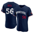 Ldoa M.Twins #56 Josh Bell Player Navy Replica Home Limited Elite Stitched Jerseys