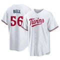 Ldoa M.Twins #56 Josh Bell Player White Home Game Stitched Jerseys