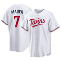 Ldoa M.Twins #7 Joe Mauer Player White Home Game Stitched Jerseys