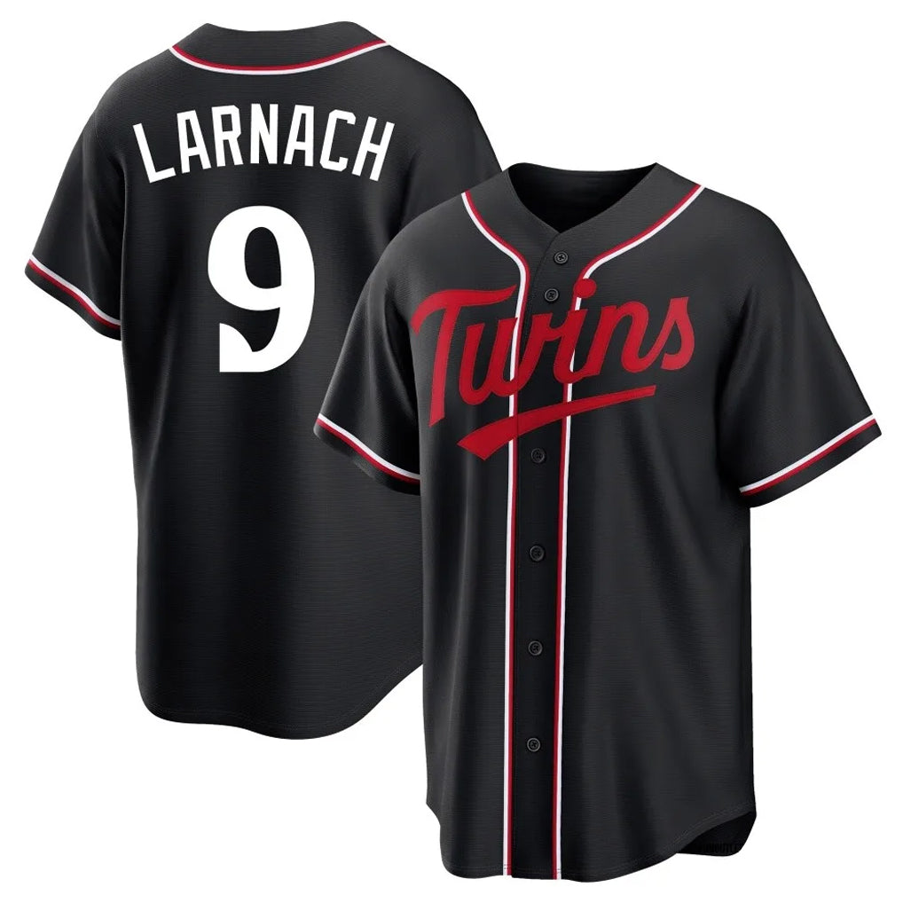 Ldoa M.Twins #9 Trevor Larnach Player Black Fashion Out Home Limited Stitched Jerseys