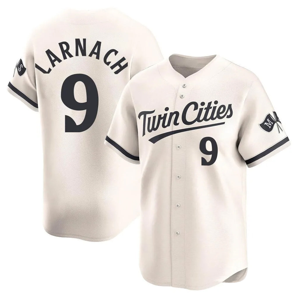 Ldoa M.Twins #9 Trevor Larnach Player Cream Home Limited Stitched Jerseys