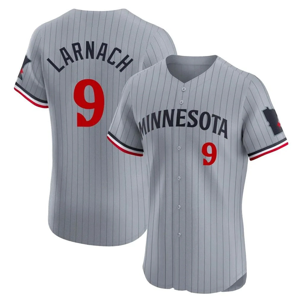 Ldoa M.Twins #9 Trevor Larnach Player Gray Home Limited Elite Stitched Jerseys