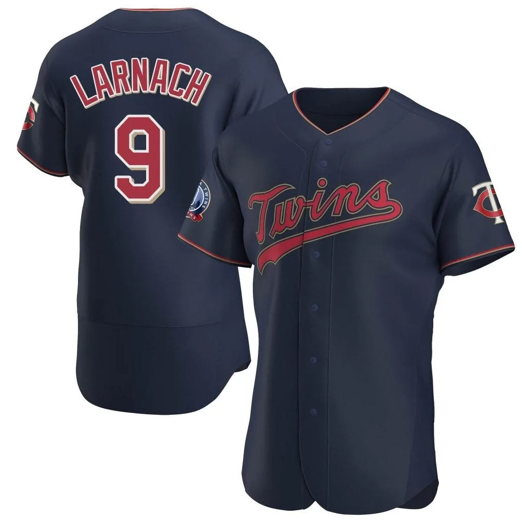 Ldoa M.Twins #9 Trevor Larnach Player Navy 60th Home Limited Elite Stitched Jerseys