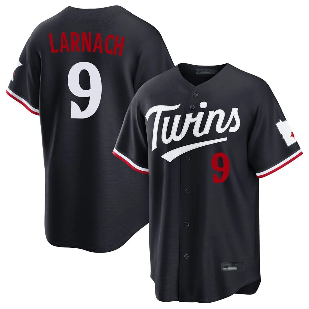 Ldoa M.Twins #9 Trevor Larnach Player Navy Home Game Stitched Jerseys