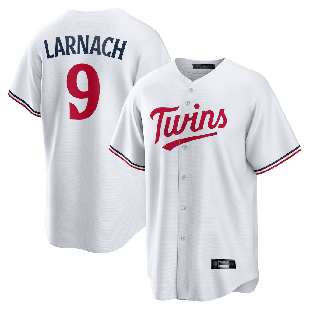 Ldoa M.Twins #9 Trevor Larnach Player White Home Game Stitched Jerseys