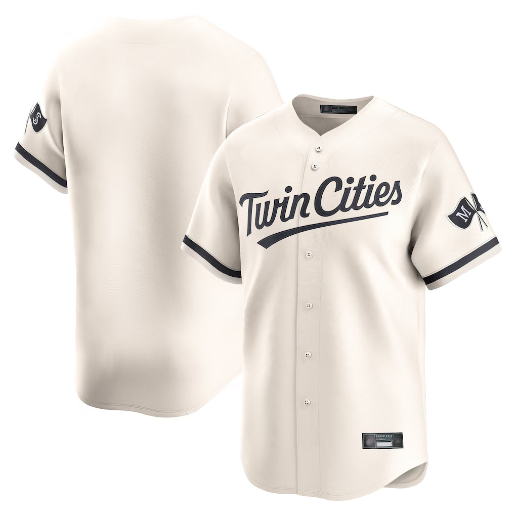 Ldoa Minnesota Twins Blank Player Cream Home Limited Stitched Jerseys