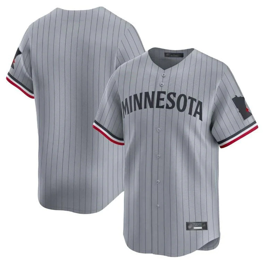 Ldoa Minnesota Twins Blank Player Gray Home Limited Stitched Jerseys