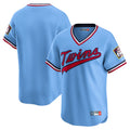 Ldoa Minnesota Twins Blank Player Light Blue Throwback Cooperstown Collection Limited T-shirt Stitched Jerseys