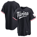 Ldoa Minnesota Twins Blank Player Navy Home Game Stitched Jerseys