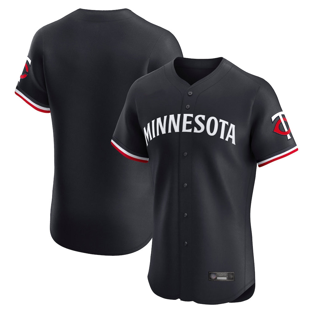 Ldoa Minnesota Twins Blank Player Navy Home Limited Elite Stitched Jerseys