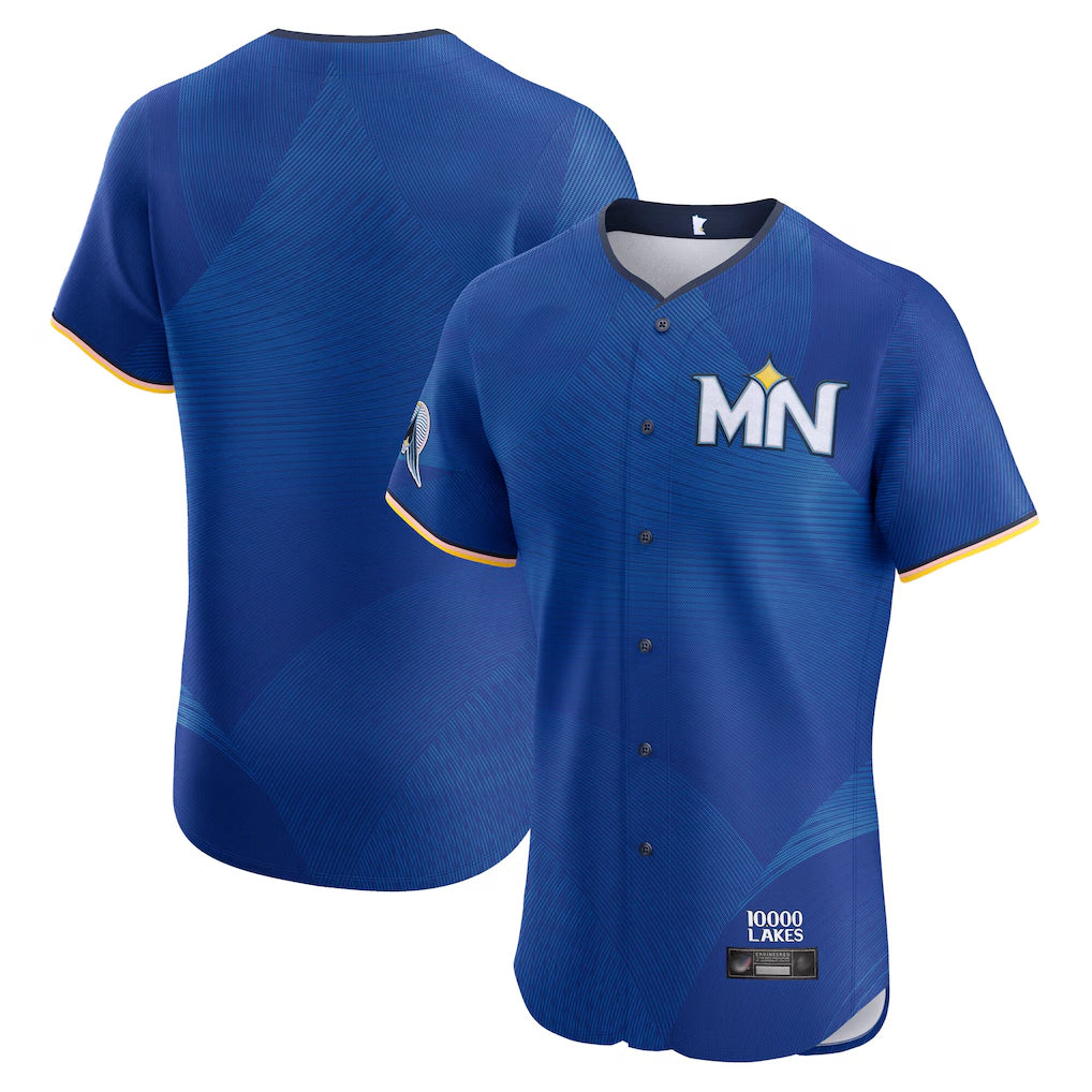 Ldoa Minnesota Twins Blank Player Royal City Connect Limited Elite Home Stitched Jerseys