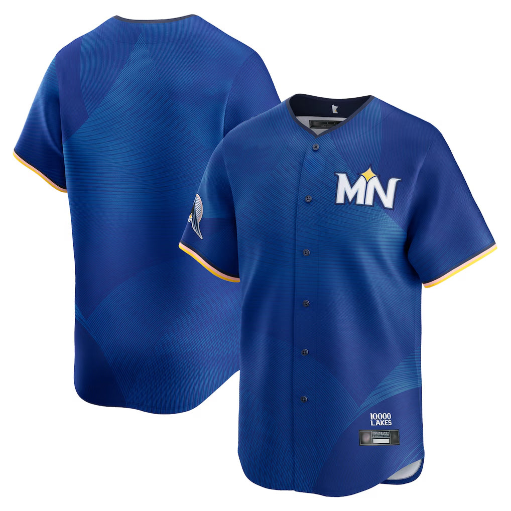Ldoa Minnesota Twins Blank Player Royal City Connect Limited Home Stitched Jerseys