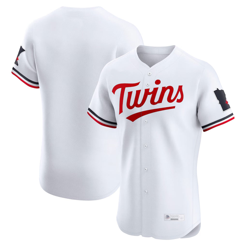 Ldoa Minnesota Twins Blank Player White Home Limited Elite Stitched Jerseys