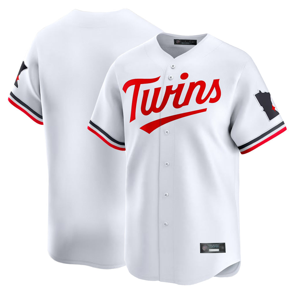 Ldoa Minnesota Twins Blank Player White Home Limited Stitched Jerseys