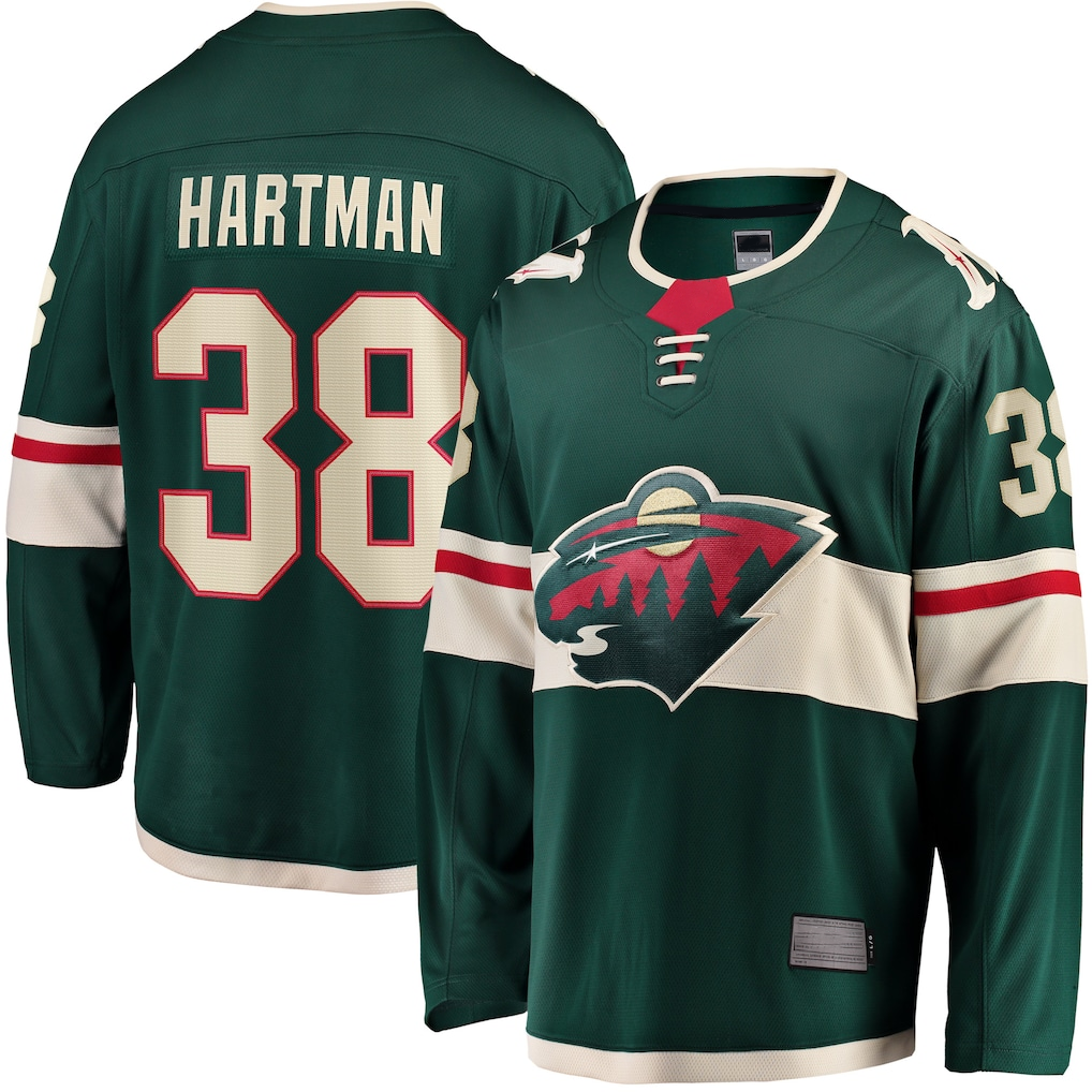 Tuec M.Wild #38 Ryan Hartman Green Home Breakaway Player Jerseys