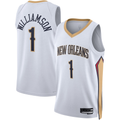 Ldoa NO.Pelicans #1 Zion Williamson White Swingman Stitched Jerseys- Association Edition