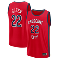 Ldoa NO.Pelicans #22 Derik Queen Red Fast Break Replica Player Stitched Jerseys- Statement Edition