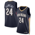 Ldoa NO.Pelicans #24 Jordan Hawkins Navy Swingman Stitched Jerseys- Icon Edition